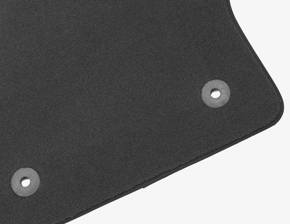Ford C-MAX Velour Floor Mats front, black, with black nubuk surround 04/2015