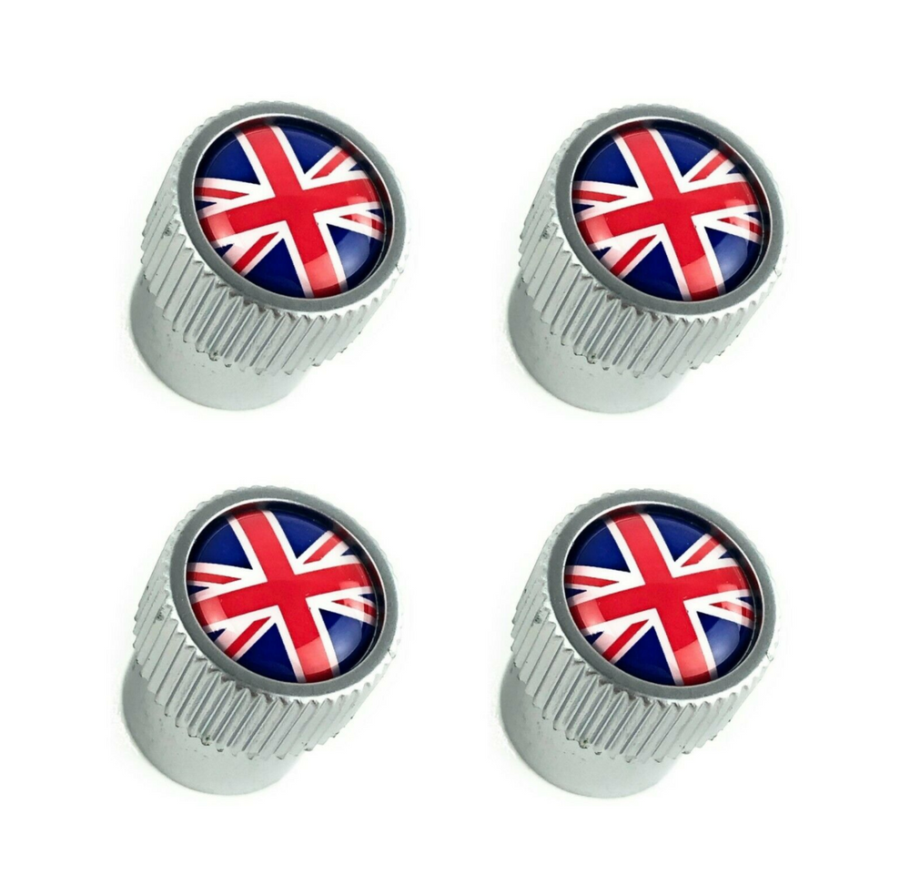 Jaguar Styled Valve Caps Union Jack