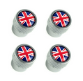 Jaguar Styled Valve Caps Union Jack