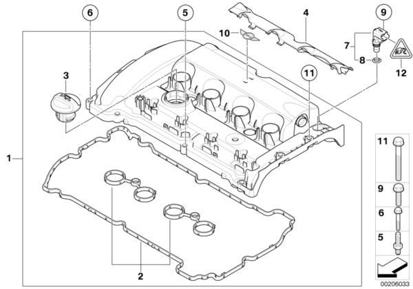 MINI Genuine Engine Cylinder Head Cover Camshaft Sensor CPS Cam