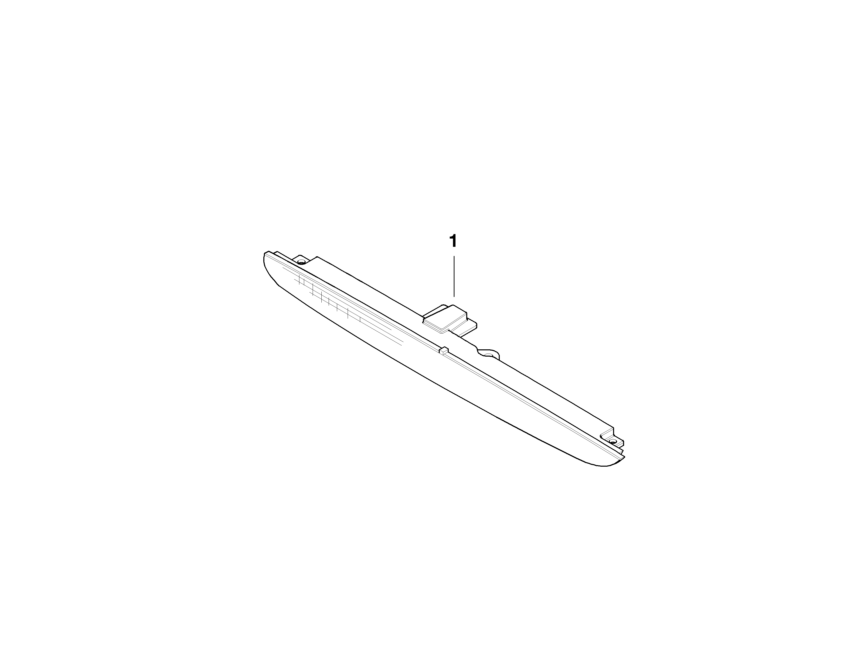 BMW Genuine Third Stop/Brake Lamp/Light Red