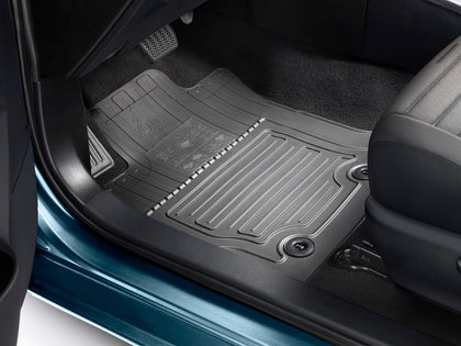 Toyota Black Rubber Floor Mats Full Set - Auris