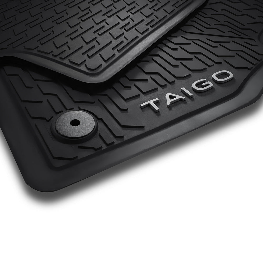 VW All-weather floor mats, front, titanium black - Taigo