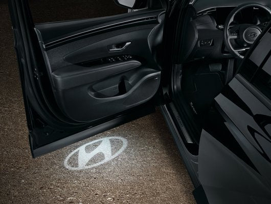 Hyundai LED door projectors, Hyundai logo