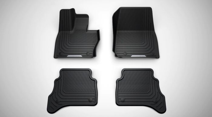 Land Rover ANTIMICROBIAL RUBBER MATS, RHD, LWB, 7 SEAT