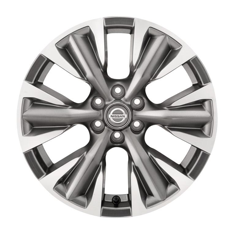 Nissan 18" Alloy Wheel Dimond Cut Dark Grey - Navara