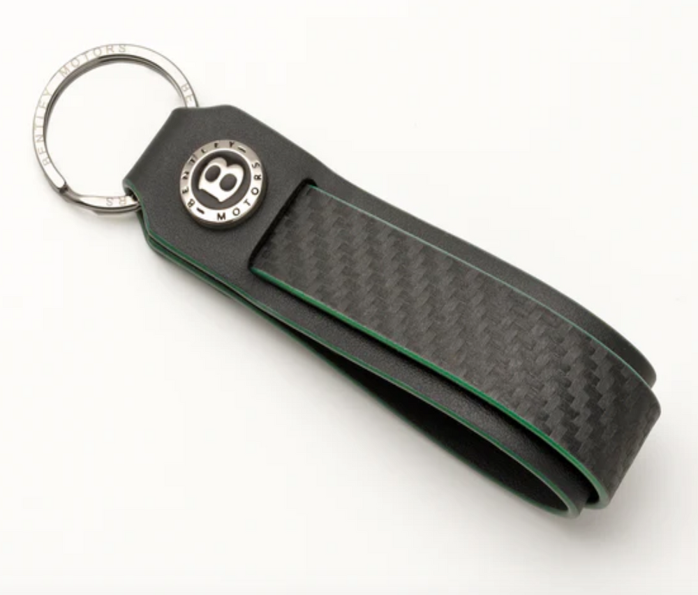 Bentley Carbon Fibre Loop Keyring