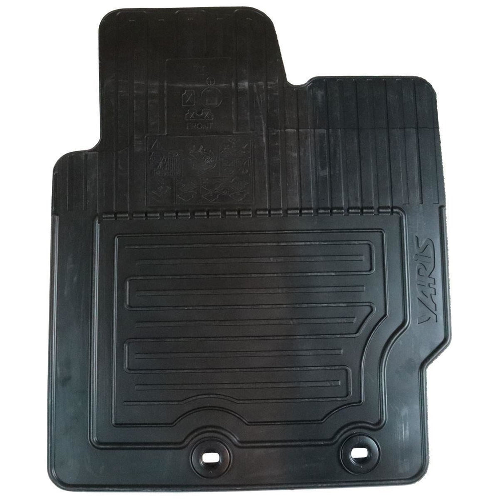 Toyota Hybrid Full Set Rubber Car Mats Black - Yaris