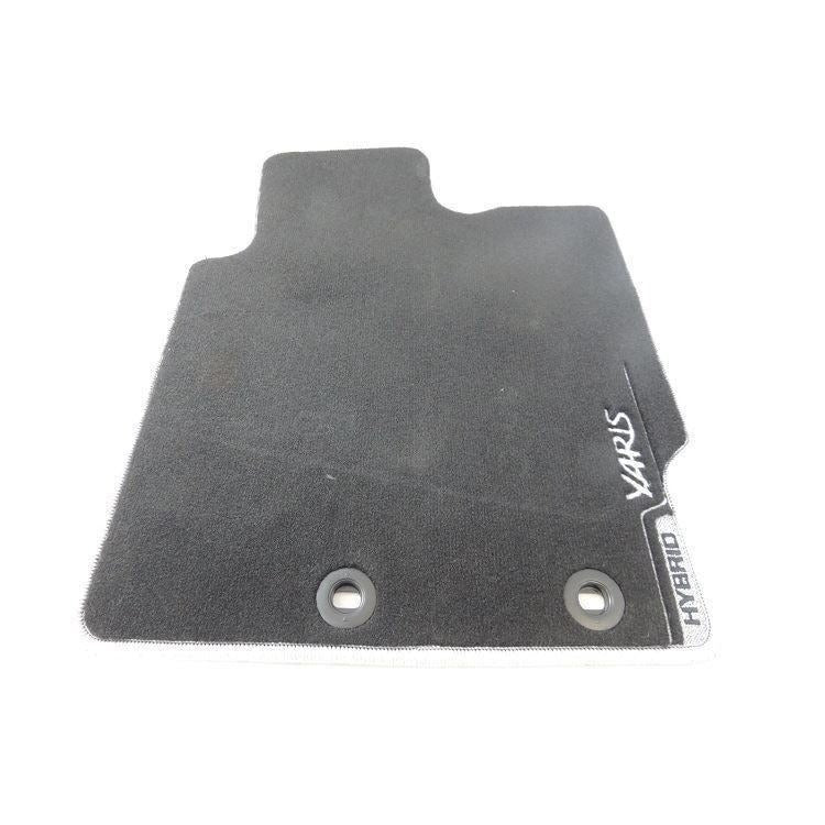 Toyota Full Set Carpet Car Mats Silver Trim - Yaris Hybrid