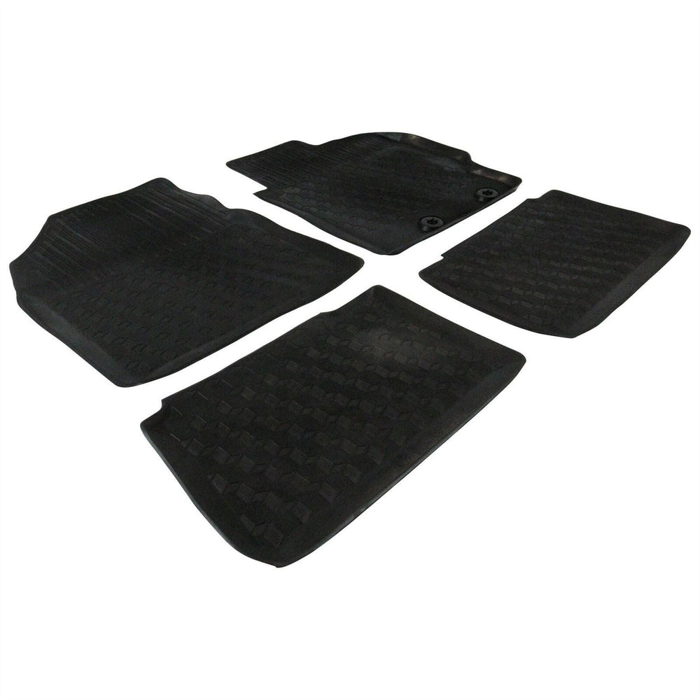 Toyota Front & Rear Tailored Rubber Floor Mats - Yaris
