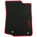 Toyota Front & Rear Carpet Floor Mats Anthracite w/Red Trim - Aygo