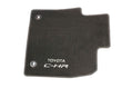 Toyota Front & Rear Carpet Floor Mats Black W/Logo -C-HR Hybrid 2WD