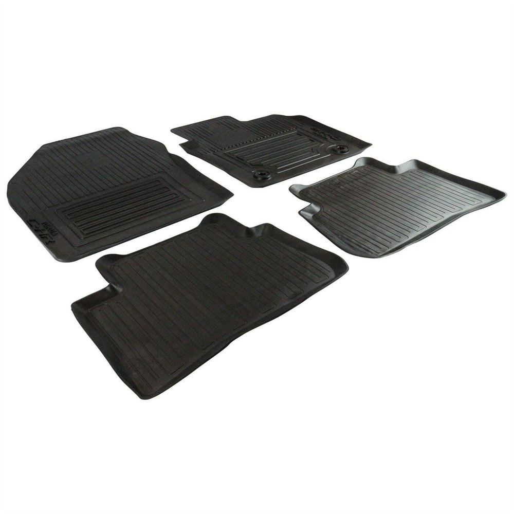 Toyota Front & Rear Carpet Floor Mats Black W/Logo -C-HR Hybrid 2WD