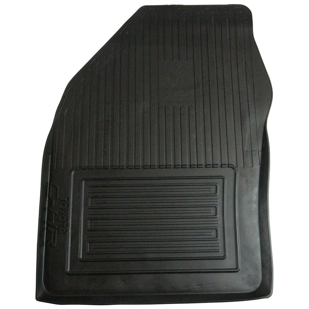 Toyota Front & Rear Carpet Floor Mats Black W/Logo -C-HR Hybrid 2WD