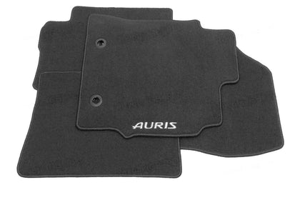 Toyota Front & Rear Tailored Carpet Floor Mats Anthracite - Auris