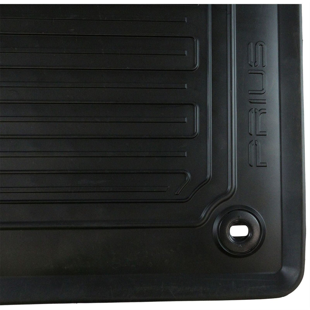Toyota Front & Rear Rubber Car Mats Black - Prius