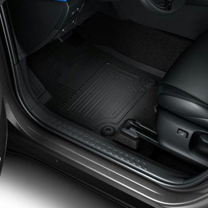 Toyota Front & Rear Carpet Floor Mats Black W/Logo -C-HR Hybrid 2WD