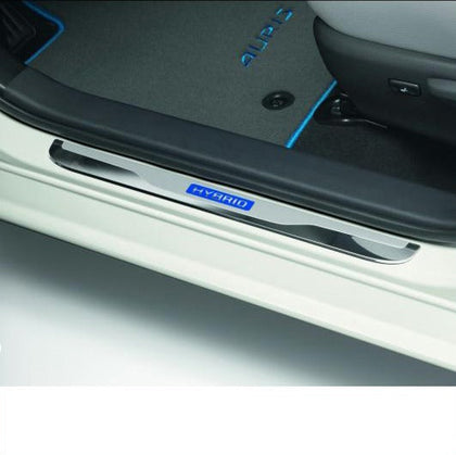 Toyota Aluminium Scuff Plates - Auris Hybrid Blue