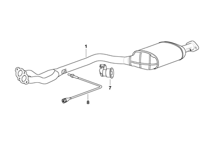 BMW Genuine Exhaust Muffler/Silencer Vibration Absorber