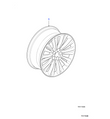 Jaguar Alloy Wheel 18" Meru, Rear