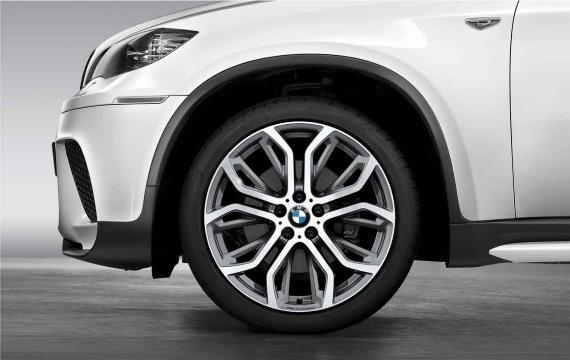 1x BMW Performance Alloy Wheel 21" Y-Spoke 375 Front Rim Grey