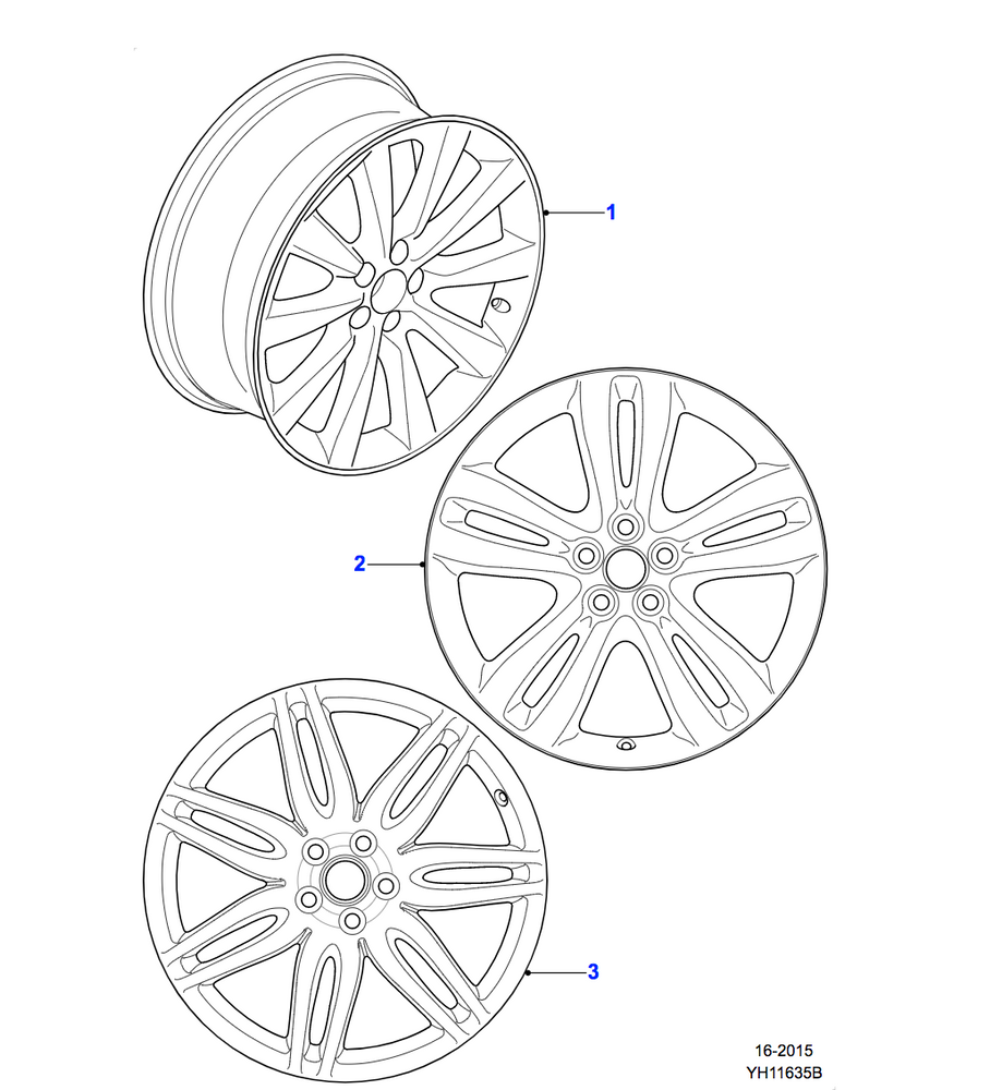 Jaguar Alloy Wheel 19" Sunda, Front