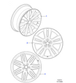 Jaguar Alloy Wheel 19" Sunda, Front