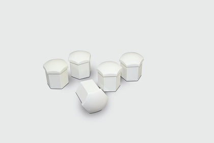 Suzuki Alloy Wheel Bolt Cover Set White