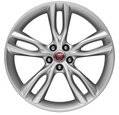 Jaguar Alloy Wheel 20" Style 5071, 5 split spoke, Silver