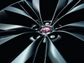 Jaguar Alloy Wheel 22" Double Helix, 10 spoke, with Black finish and Dark inserts
