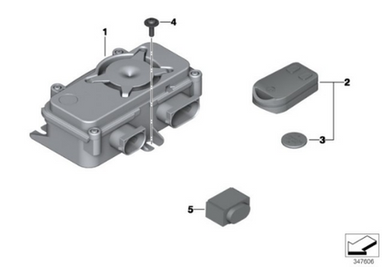 Genuine BMW RDC Control Unit Alarm System Remote Control R 1200 GS 65751696869
