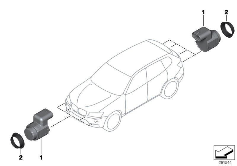 BMW Genuine Front PDC Parking Distance Control Sensor Ultrasonic