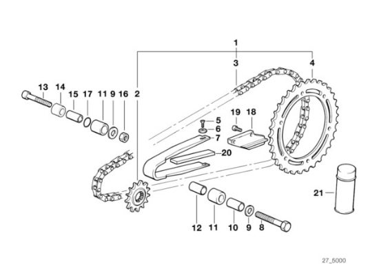 Genuine BMW Motorrad Chain Drive Pini... | BMW Motorrad Engine | Park's ...