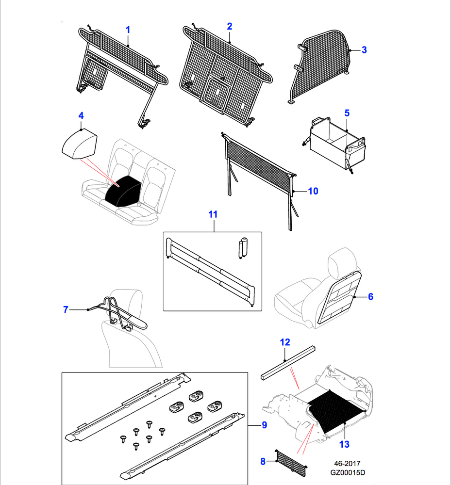 Jaguar Loadspace Retention Kit