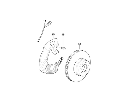 BMW Genuine Brake Pad Stone Chip Deflector Right