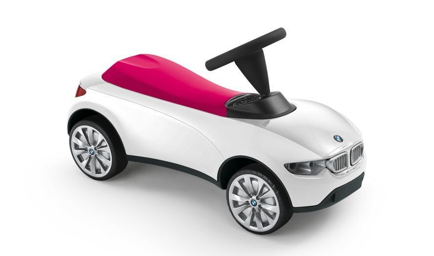 BMW Genuine Baby Racer III Kids Ride On Push Toy Car White Berry Red