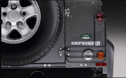 Land Rover Lamp Guard - Hinged, Rear, without Door Mounted Spare Wheel