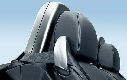 BMW Genuine Seat Belt Headrest Guide Loop Cover Chrome Right