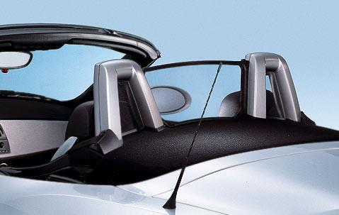 BMW Genuine Headrest Roll Bar Trim Cover Rear Left Silver