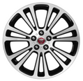 Jaguar Alloy Wheel 19" Style 7013, 7 split spoke, Contrast Diamond Turned finish