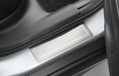 Mitsubishi Entry Guards Stainless Steel, Rear Set