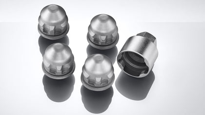 Land Rover Locking Wheel Nuts - Silver finish