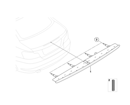 BMW Genuine Third Brake Light Compression Spring Set of 6
