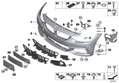 BMW Genuine Headlight Washer Nozzle Cover N/S Primed