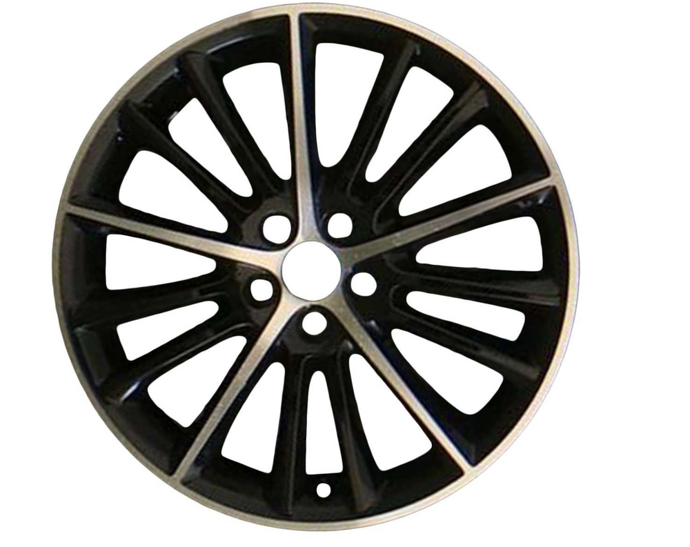 Jaguar Alloy Wheel 19" Style 1015, 15 spoke, Black Diamond Turned finish, Rear