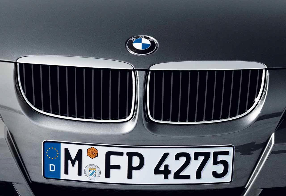 BMW Genuine Front Left Grille with Chrome Frame