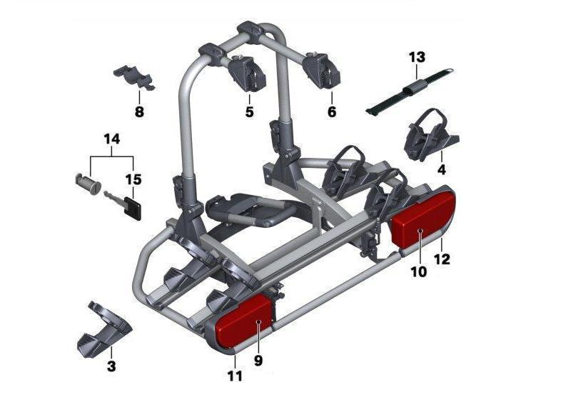 BMW Genuine Rear Bicycle Rack Carrier Ratchet Strap