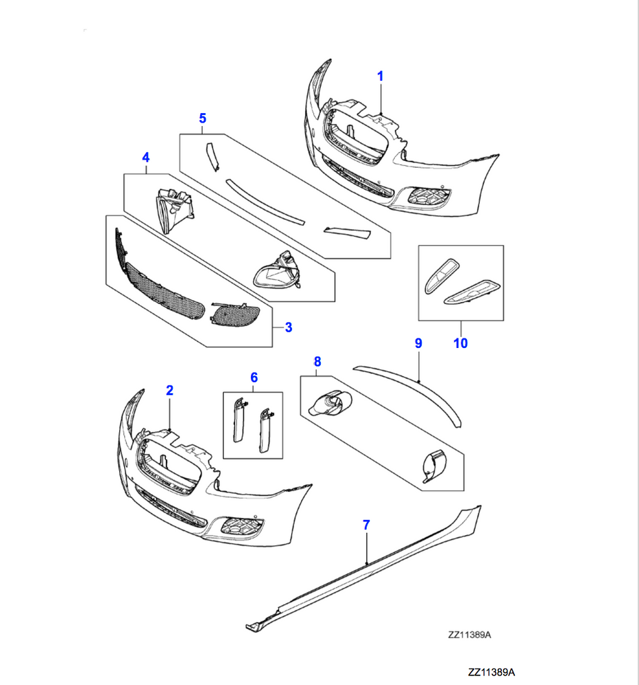 Jaguar Polished Tailpipe Finishers