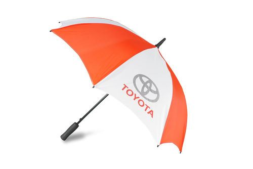 Genuine OEM Toyota Red & White Branded Dome Umbrella