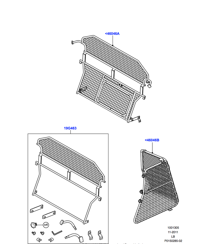 Land Rover Luggage Partition Divider